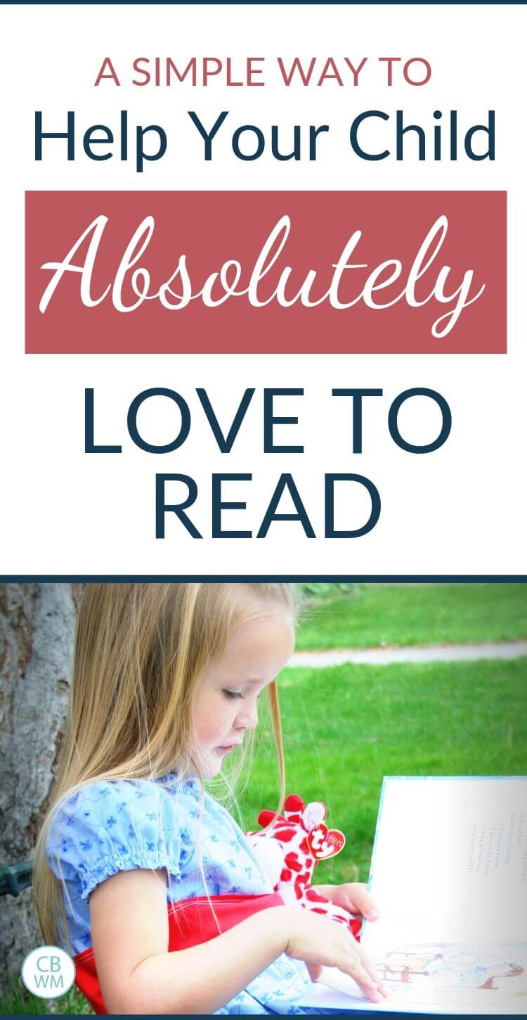 How to help your child absolutely love to read with a picture of a preschooler