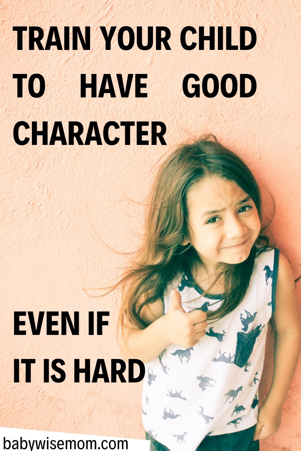 train your child to have good character