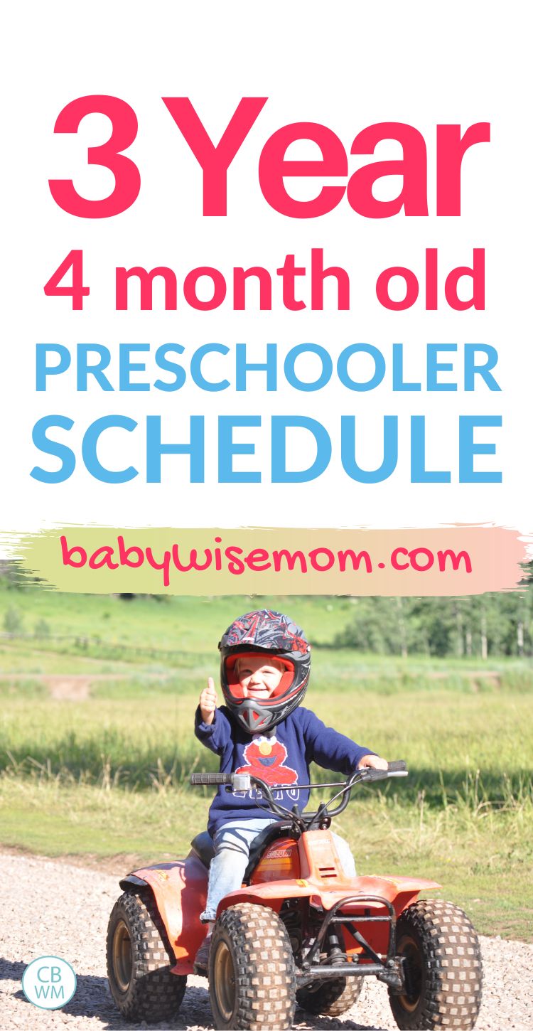 3 year 4 month old preschooler schedule pinnable image