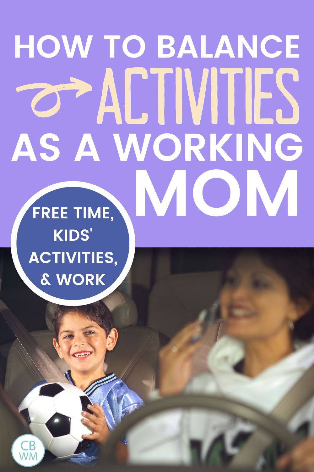 balance kids activities as a working mom
