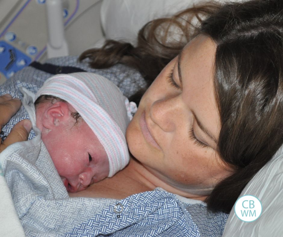 Newborn Brinley in the hospital