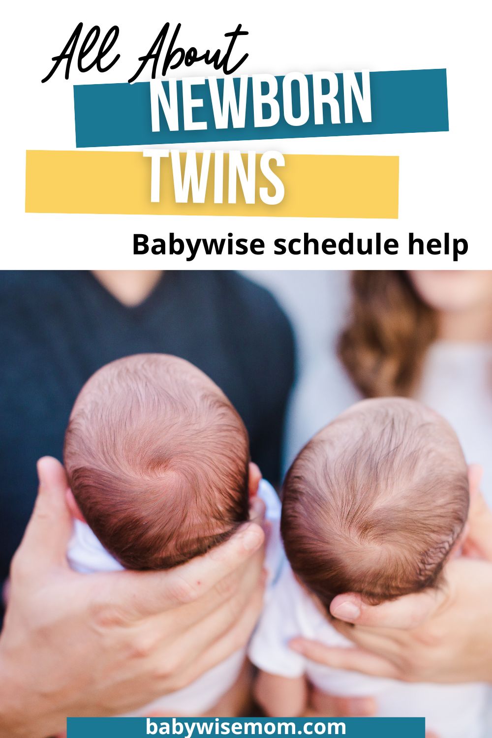 Babywise newborn twins pinnable image