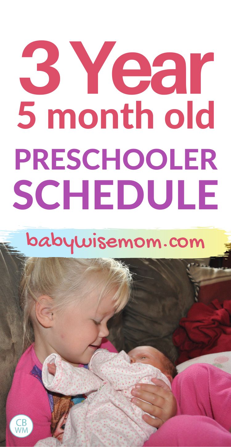 3 year 5 month old schedule pinnable image