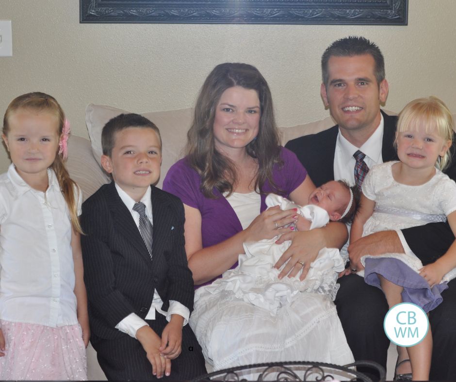 Family of 6 on a couch