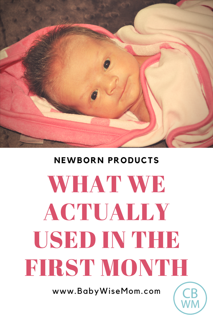 Newborn Products: What We Used Month 1