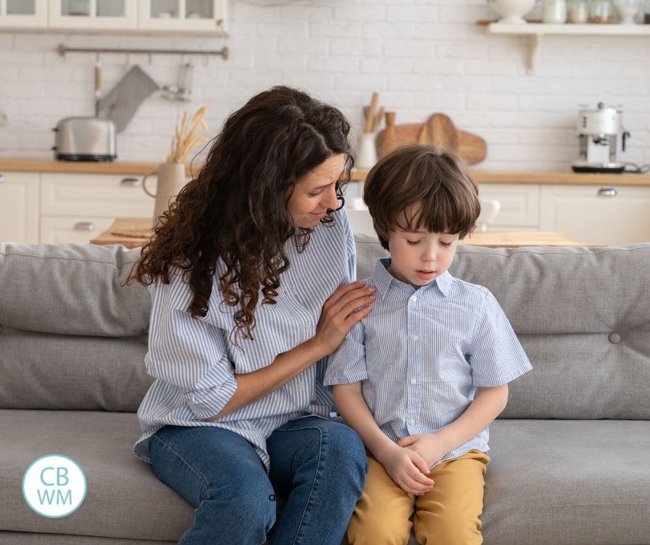 Mother and son in discipline