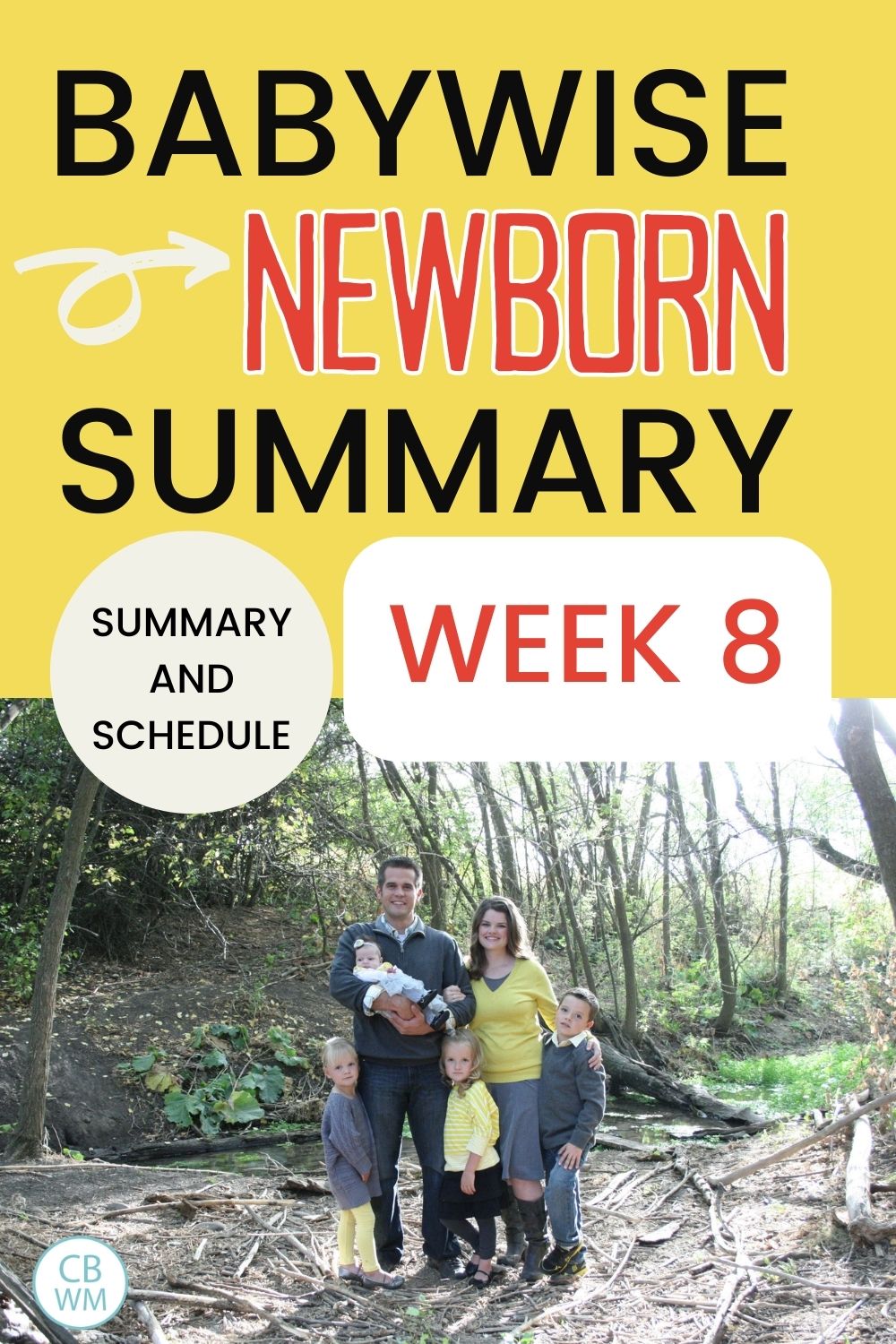 Babywise Newborn summary week 8 pinnable image