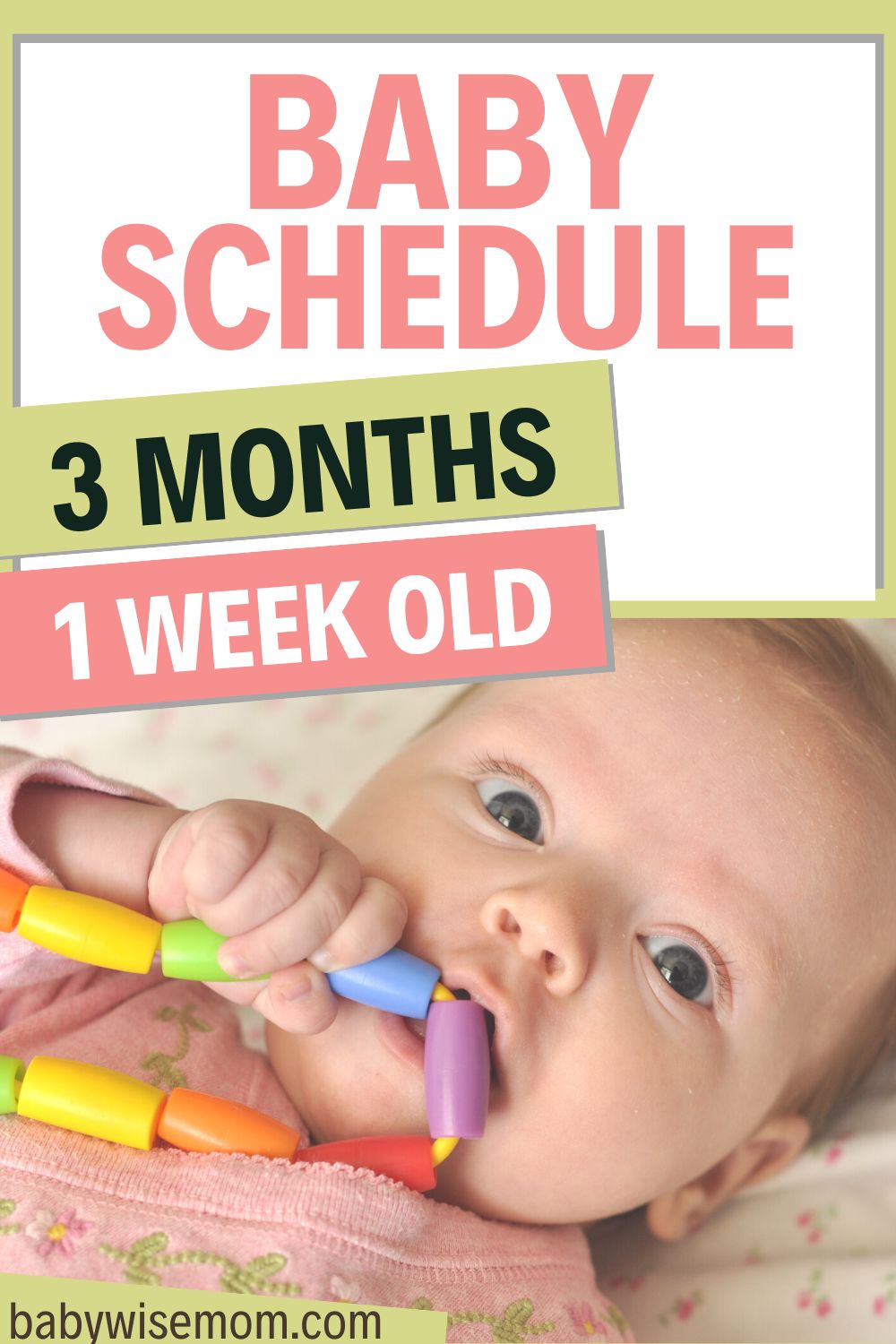 3 months 1 week old baby schedule