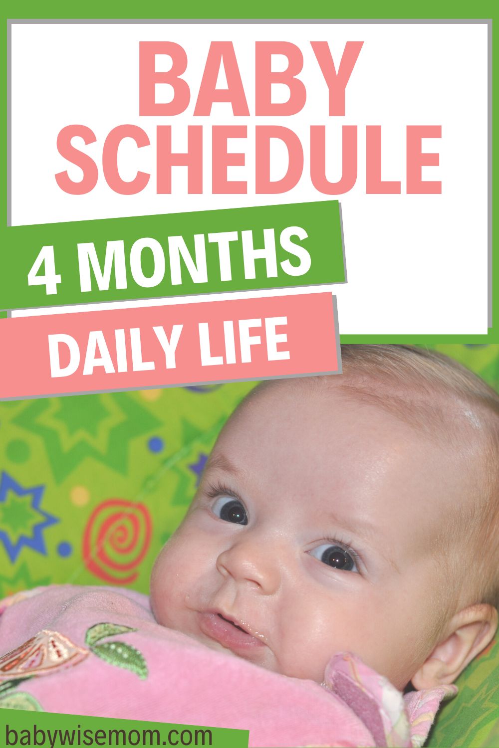 4 month old daily schedule pinnable image