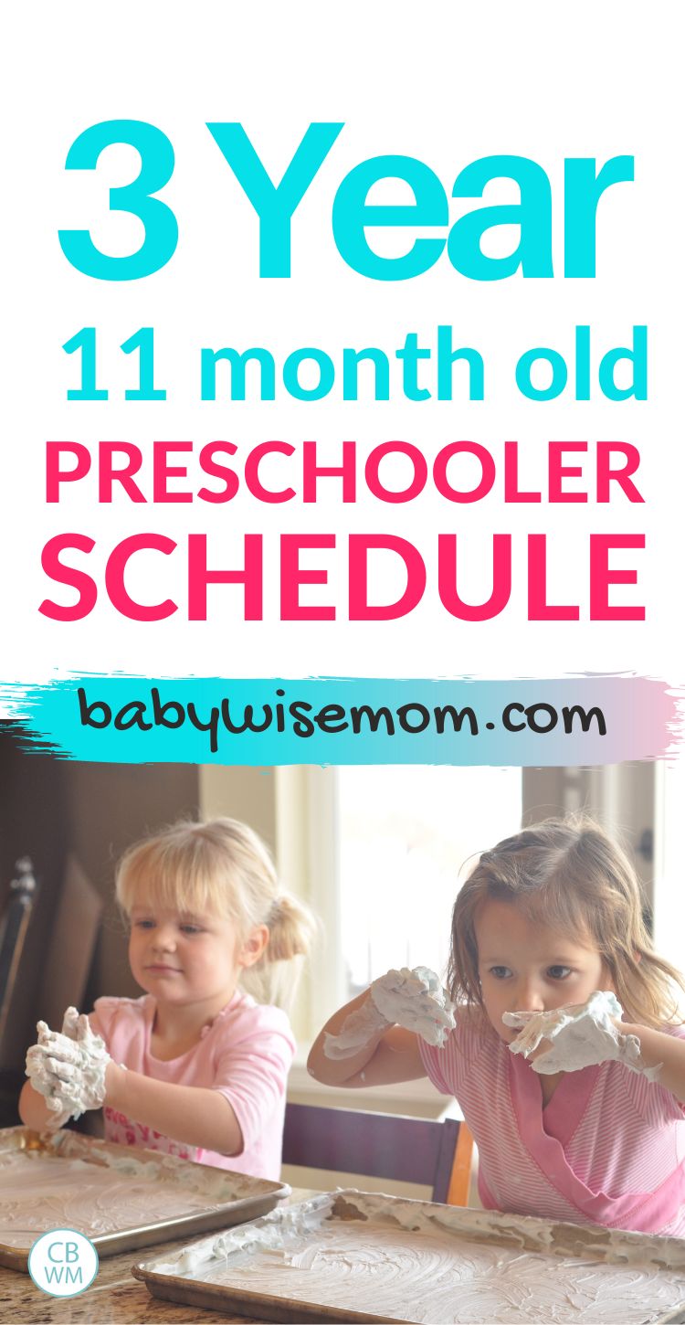 3 year 11 month old schedule pinnable image