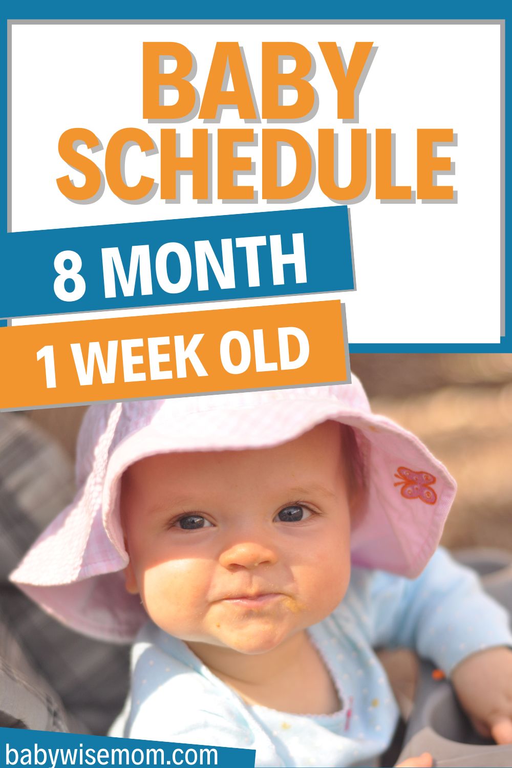 8 month 1 week old baby schedule pinnable image