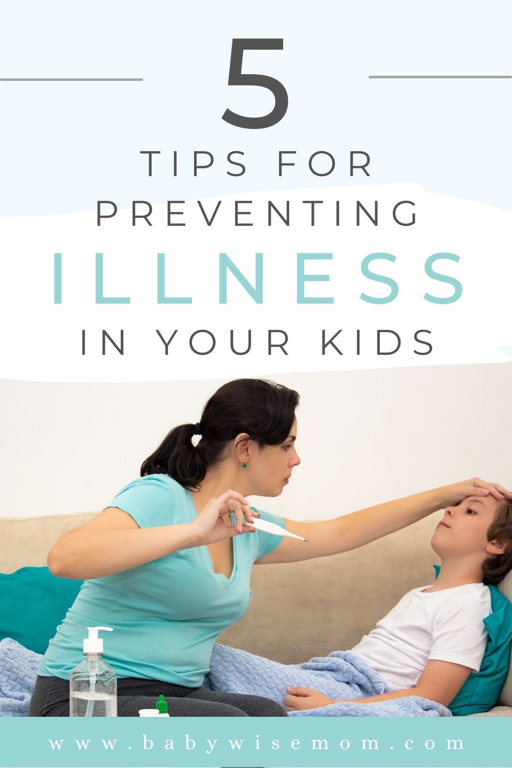 5 tips for preventing illness in your kids pinnable image