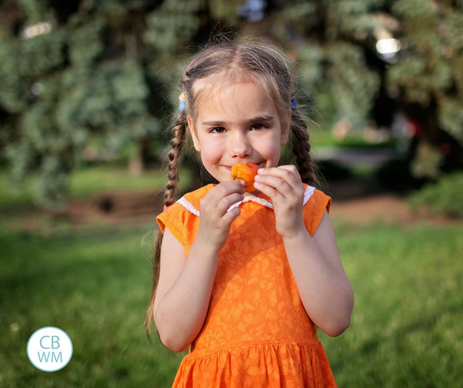 Child outside during the summer