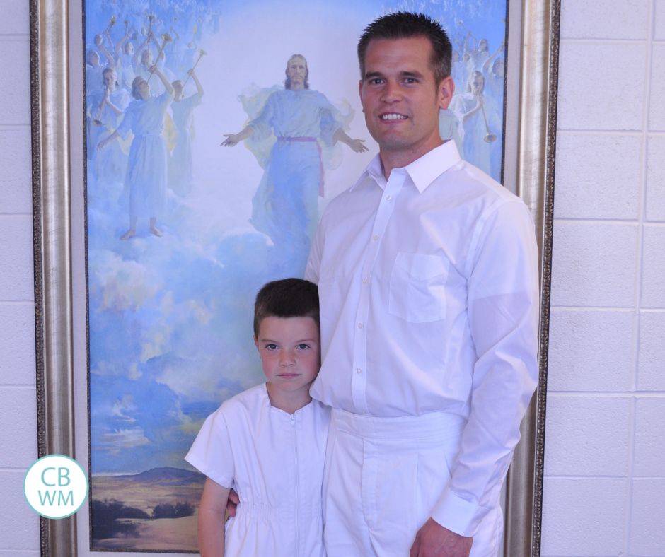 Brayden and Nate at Brayden's baptism