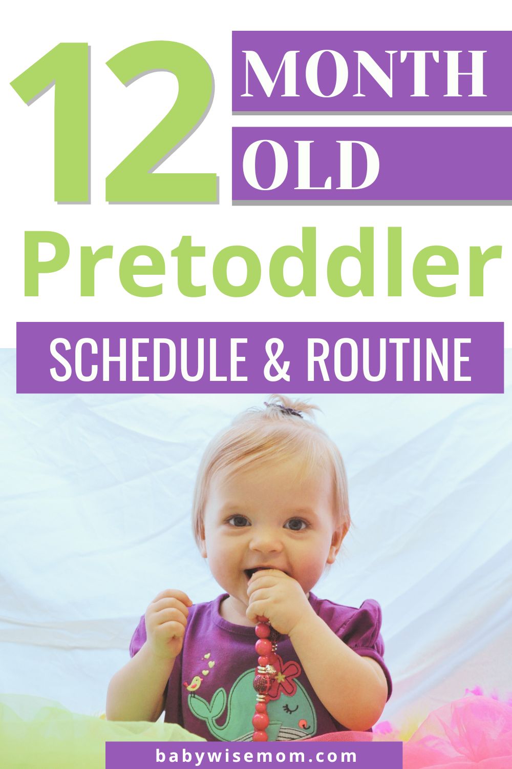 12 month old pretoddler schedule