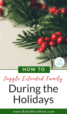 How To Juggle Extended Family During Holidays. Tips to help you balance time with all sides of extended family and still have time for your little family.