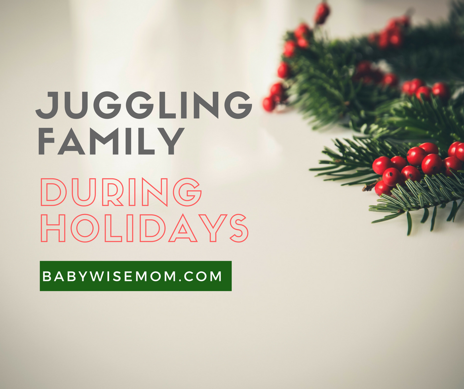 How To Juggle Extended Family During Holidays. Tips to help you balance time with all sides of extended family and still have time for your little family. 