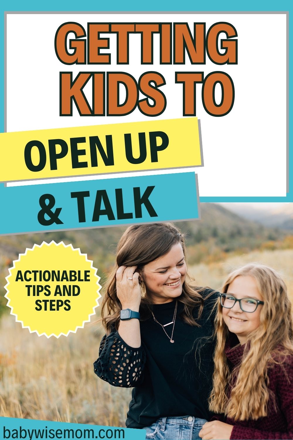 Getting kids to open up and talk pinnable image