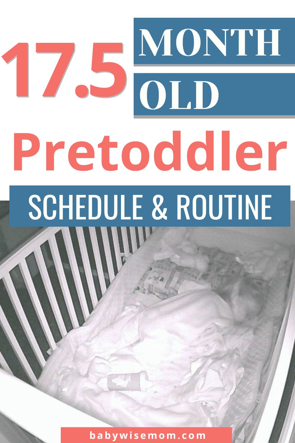 17.5 month old pretoddler schedule and routine pinnable image