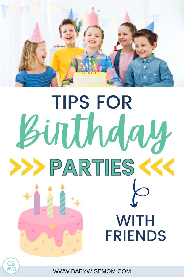 Birthday party tips with friends