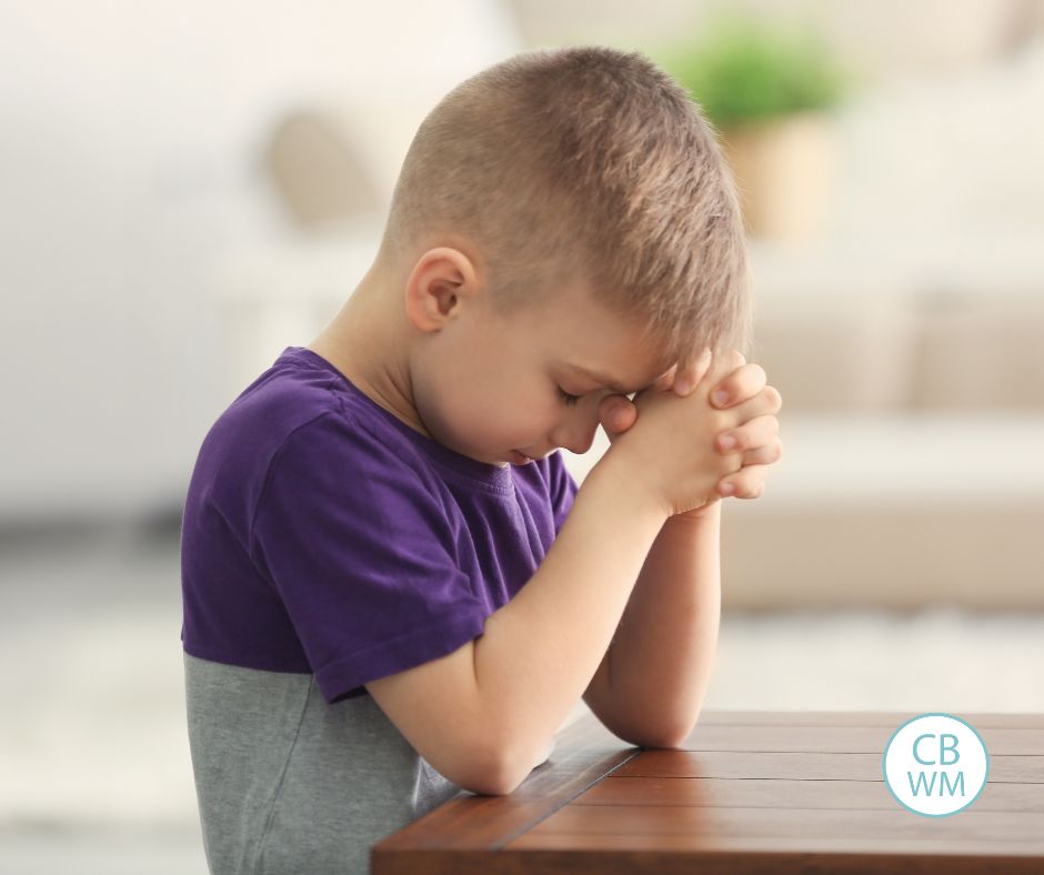 child praying