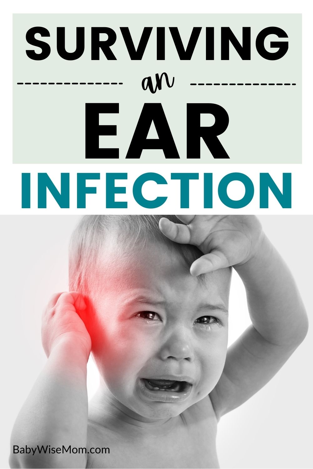 Surviving an ear infection pinnable image