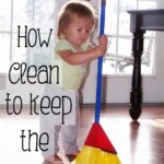 How clean do you need to keep your house?