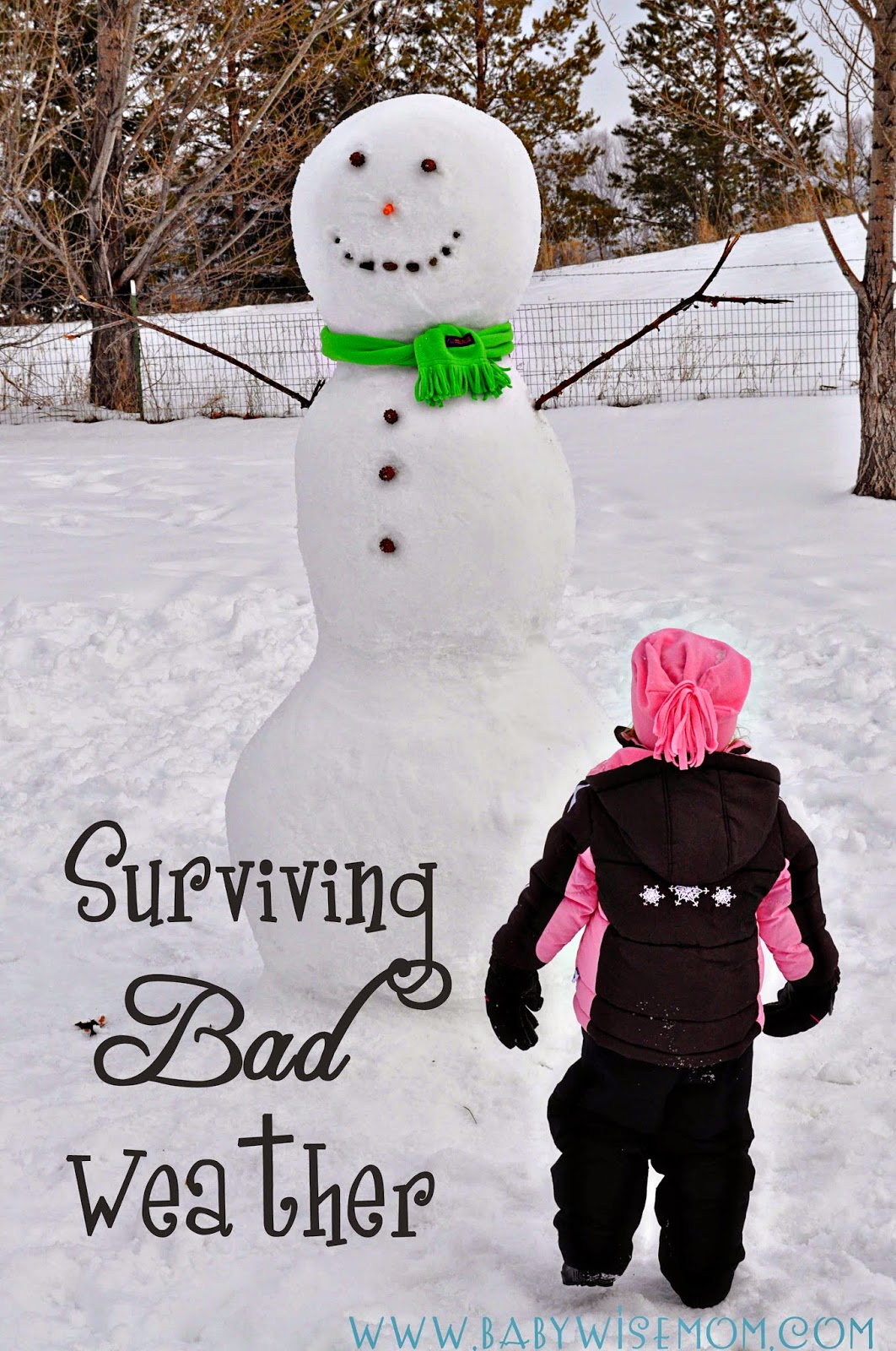 Surviving Bad Weather {With Kids} | Snow days | indoor activities with kids | winter activities