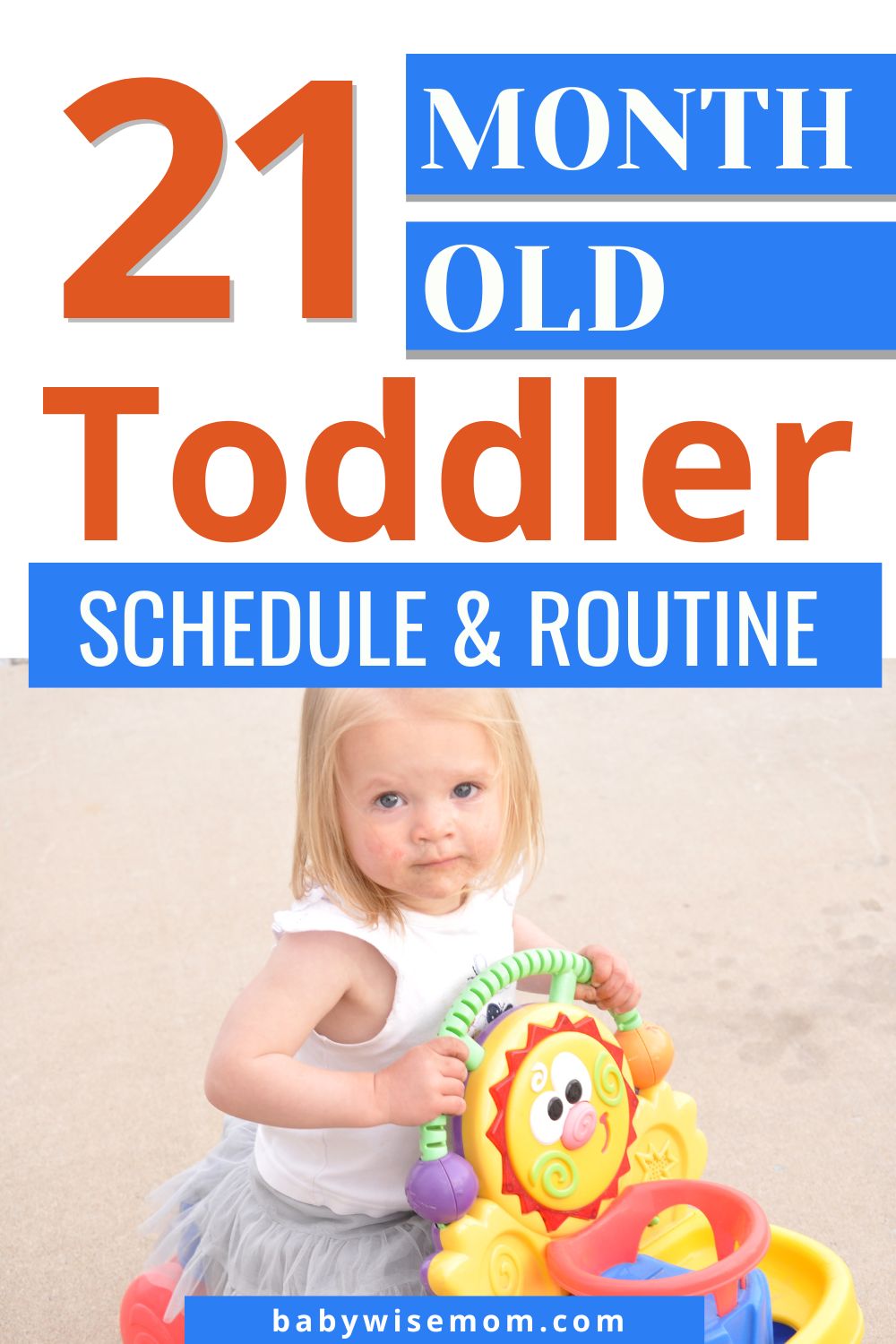 21 month old toddler routine pinnable image