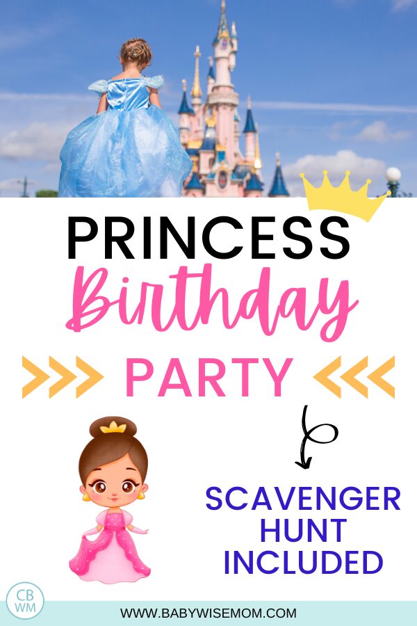 Princess birthday party ideas pinnable image