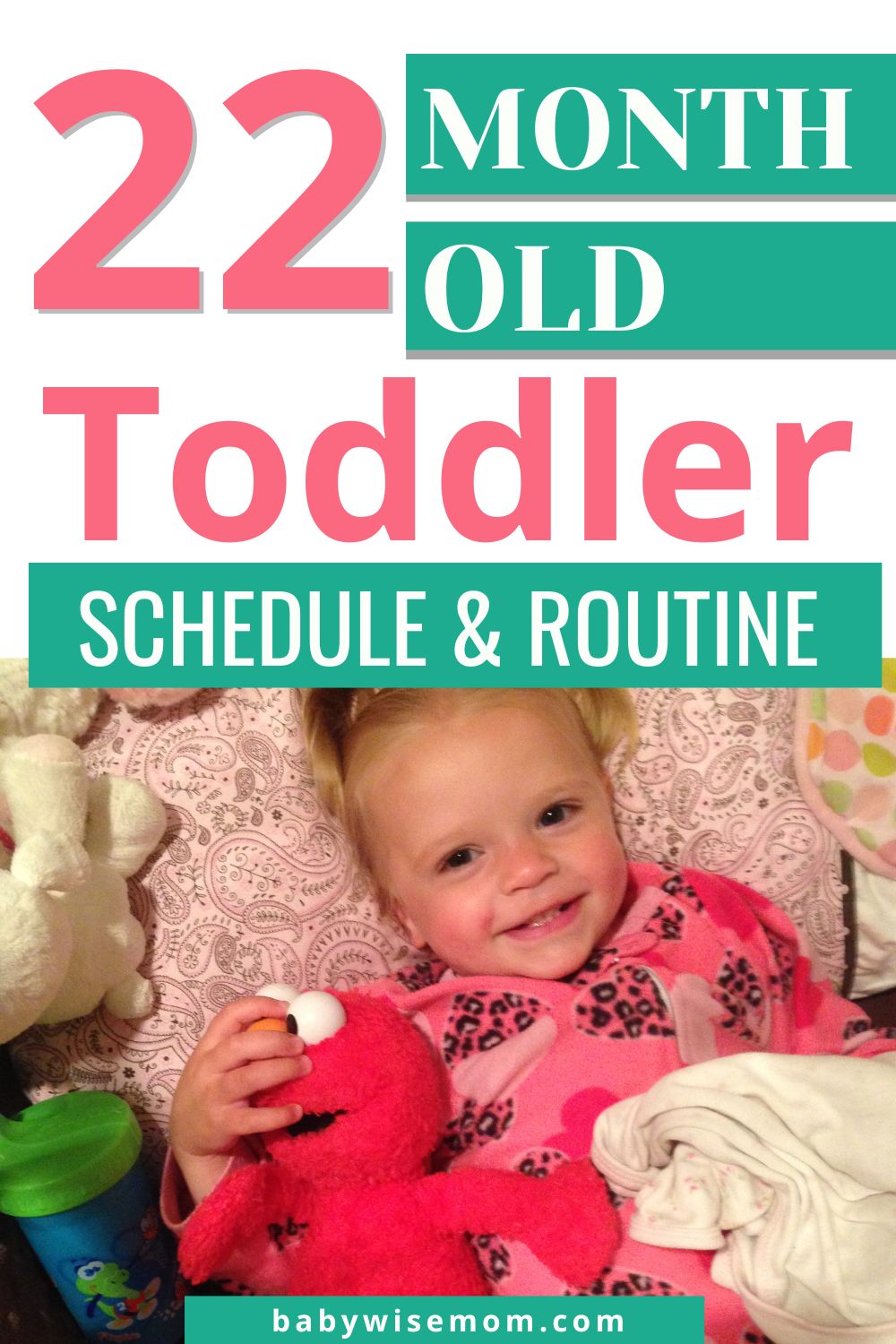 22 month old toddler schedule pinnable image