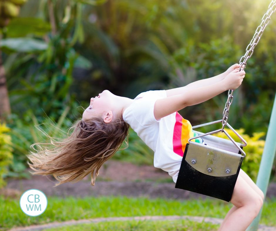 Child swinging
