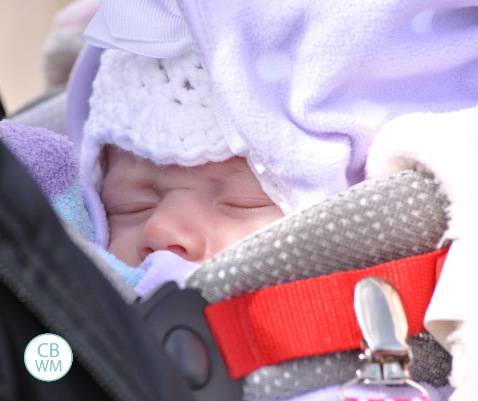 Baby in a front carrier