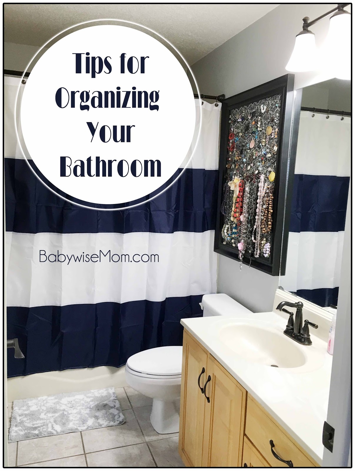 organizing the bathroom