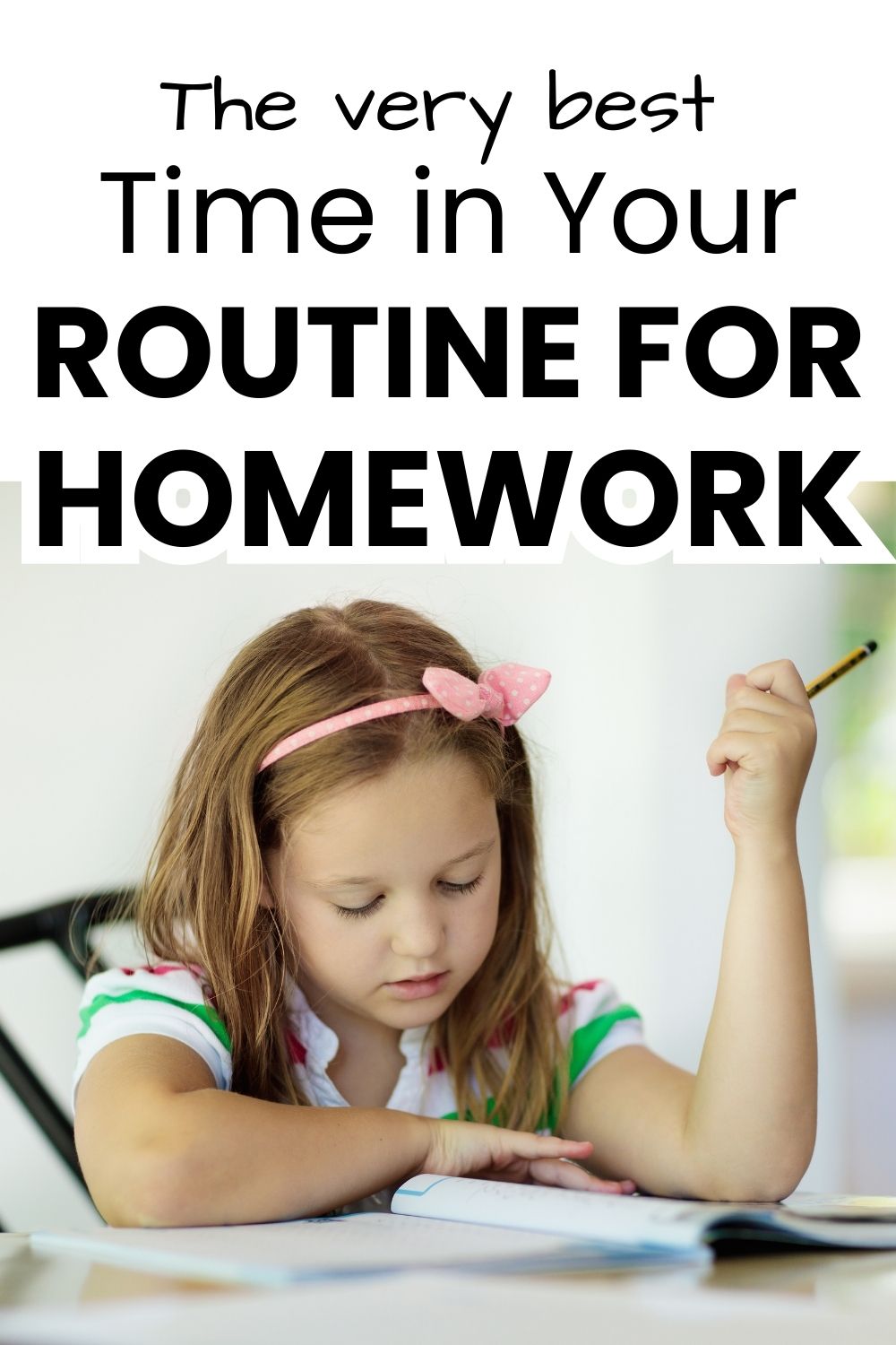 Best time of day for homework