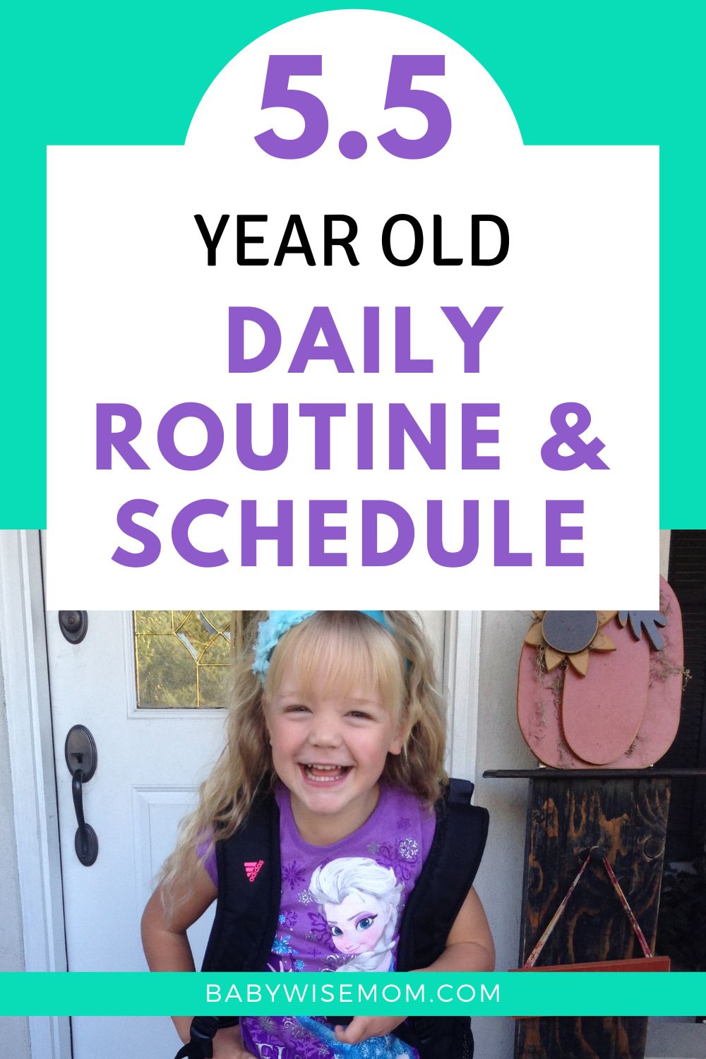 5.5 year old daily schedule and routine pinnable image