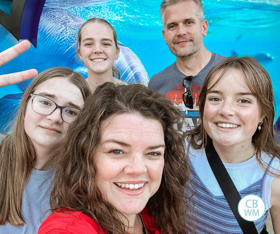 The five of us at Sea World San Diego