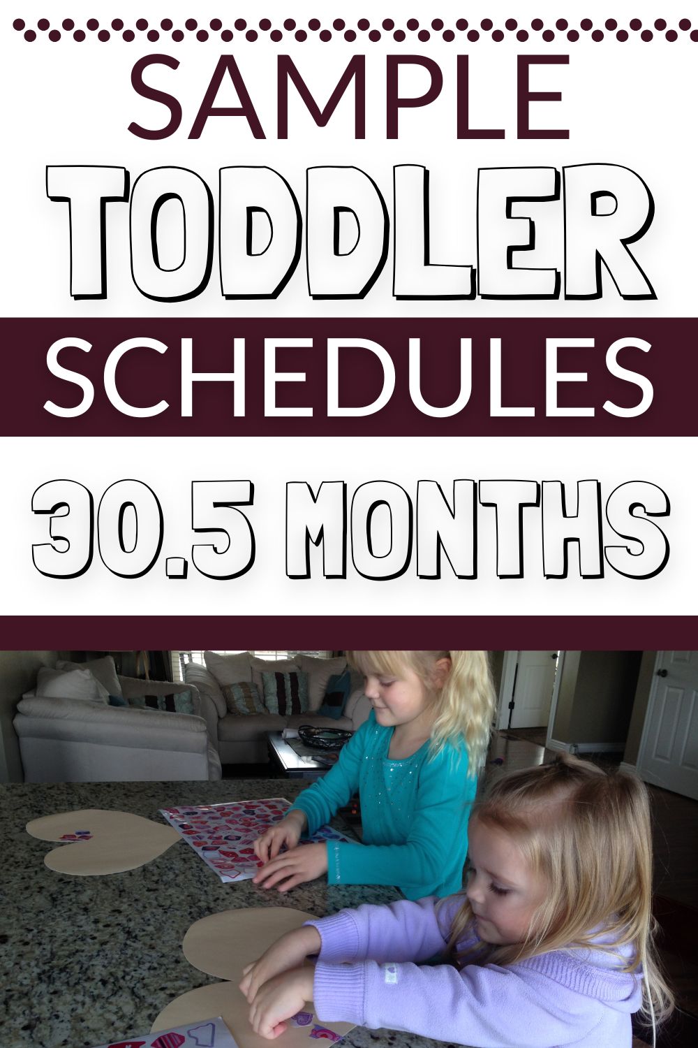 30.5 month old toddler schedule pinnable image