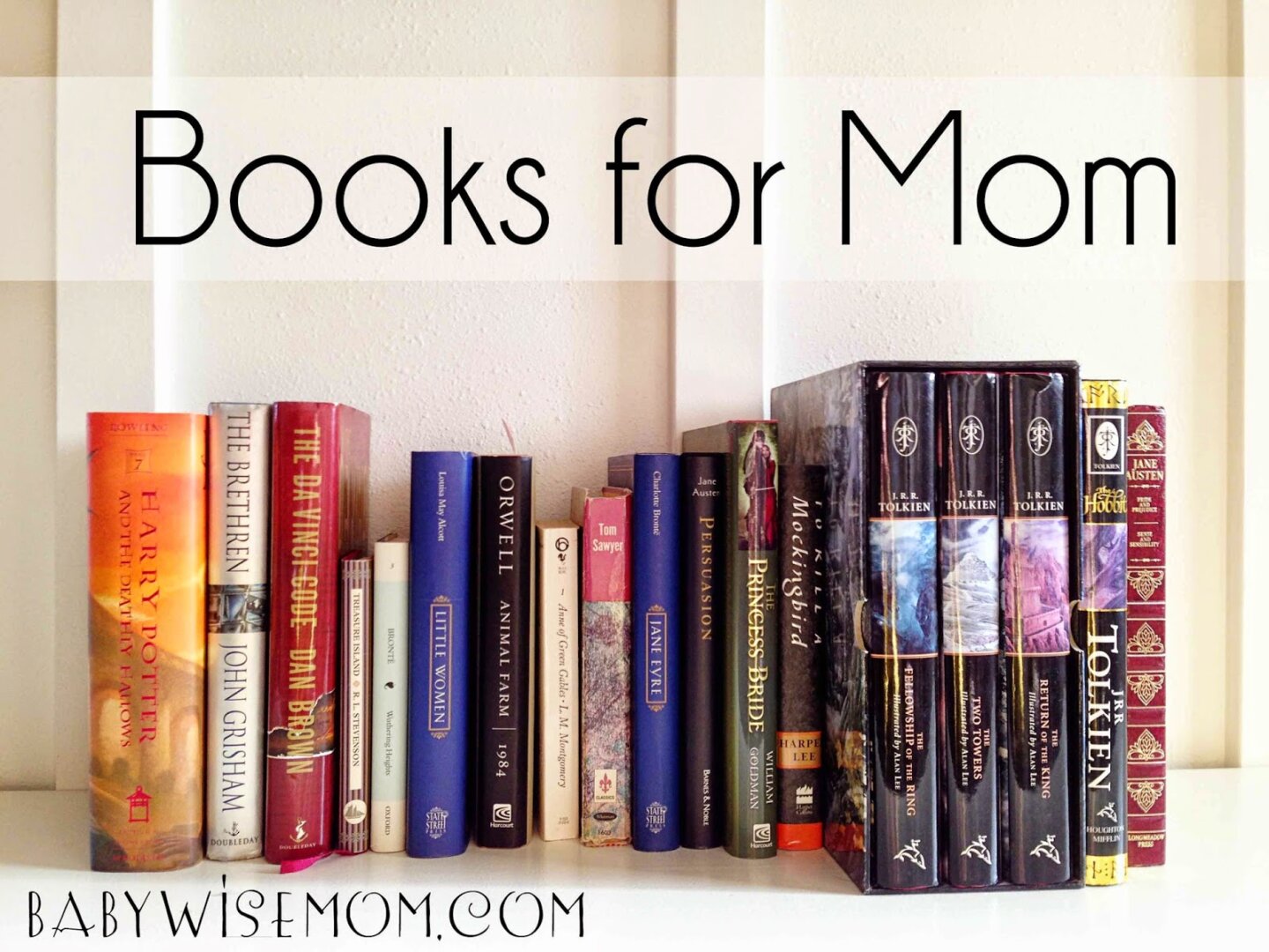 A bunch of books that moms would love to read!