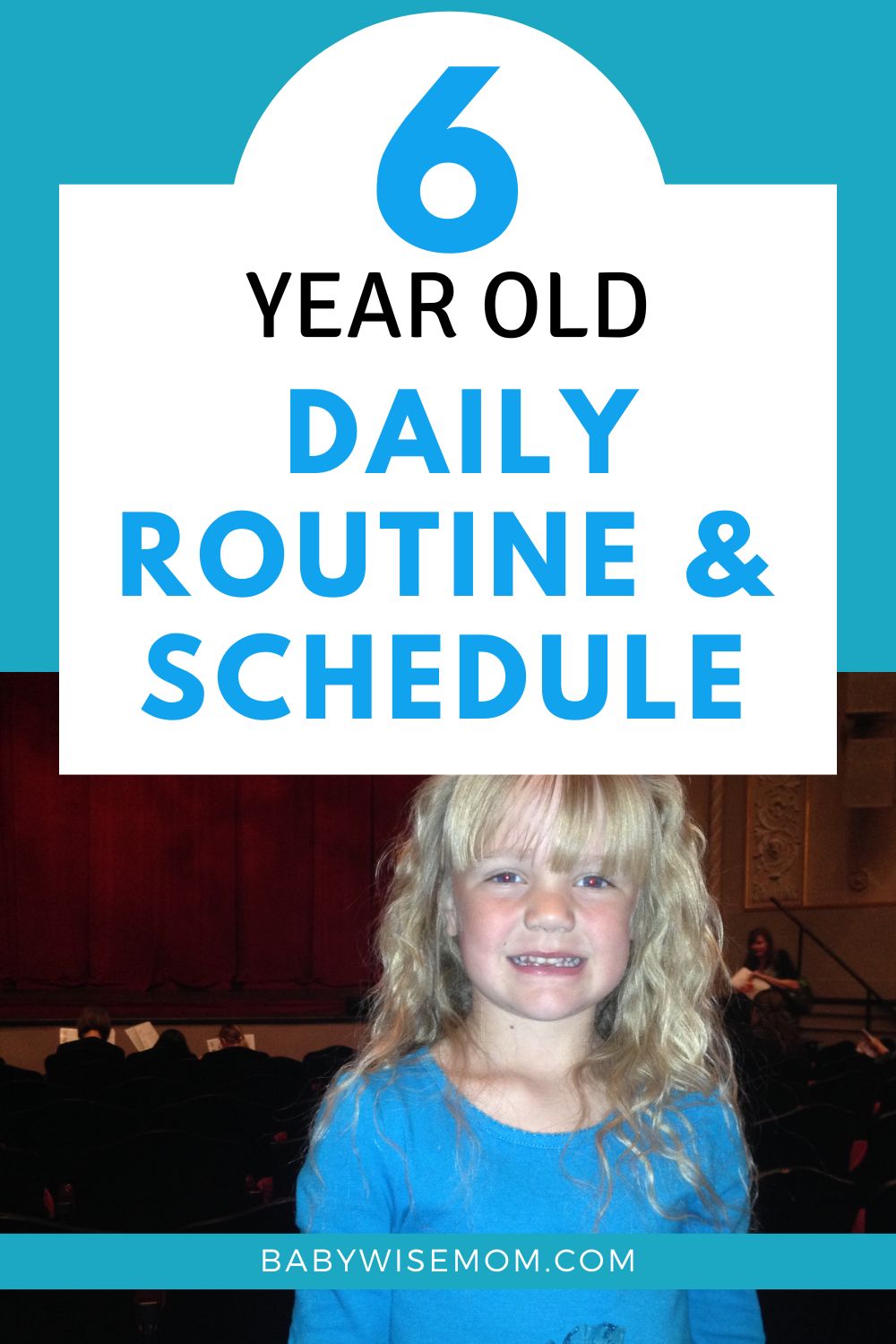 6 year old schedule pinnable image