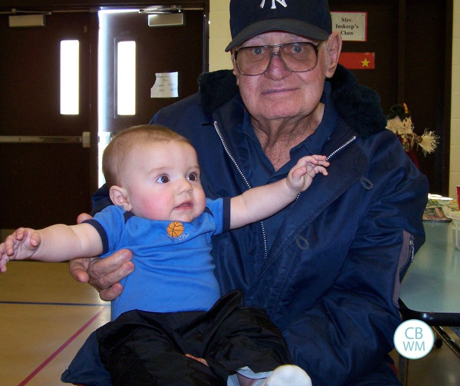My grandpa with Brayden