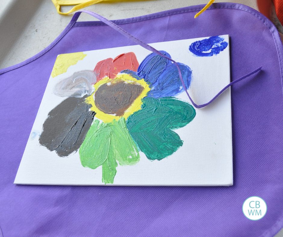 Canvas painted