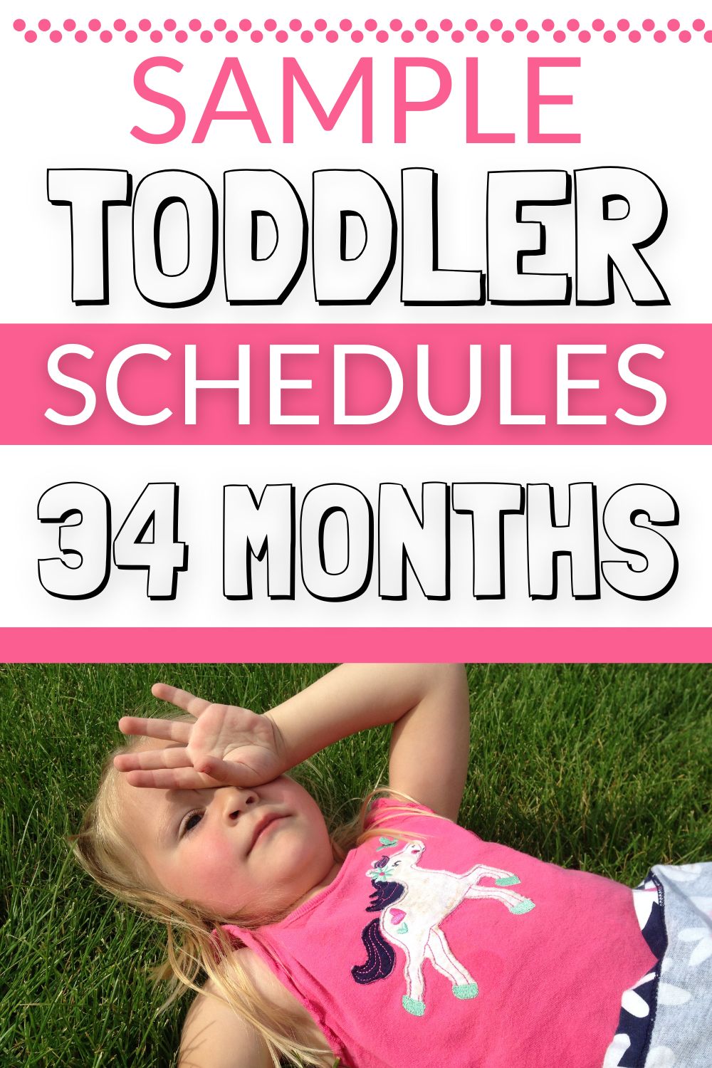 Brinley 34 month toddler summary pinnable image