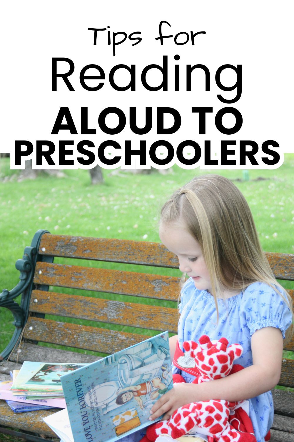 Tips for reading to preschoolers pinnable image