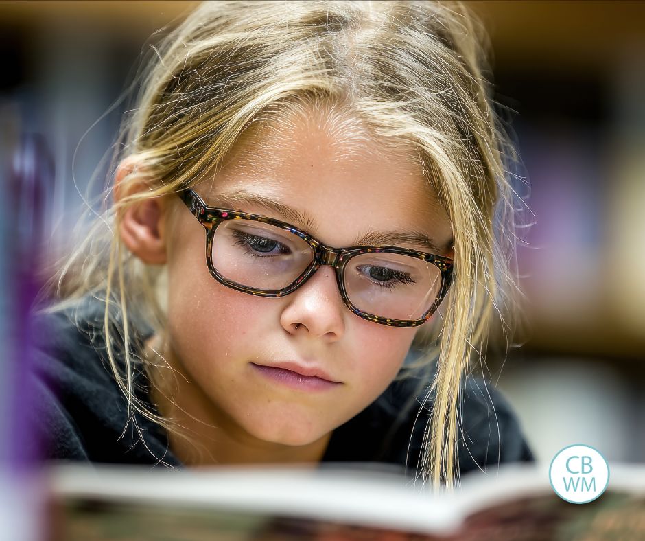 A child reading a book