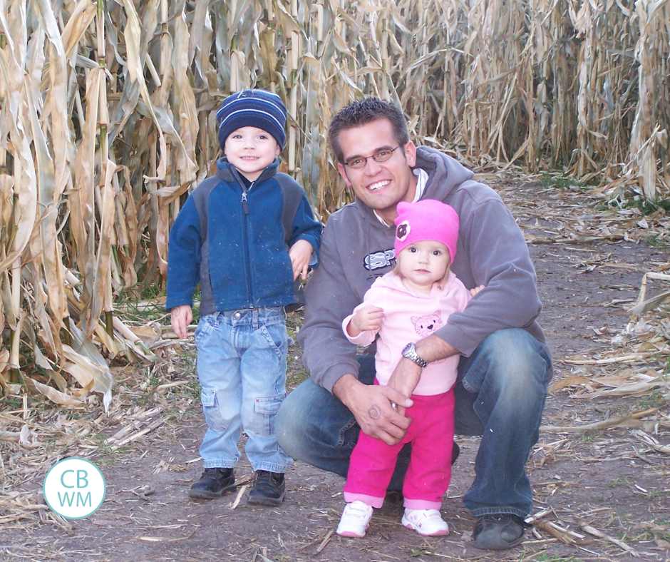 Nate, Brayden, and Kaitlyn in the corn maze