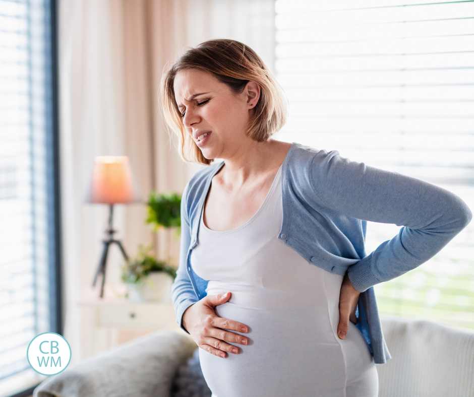 Pregnant woman in pain