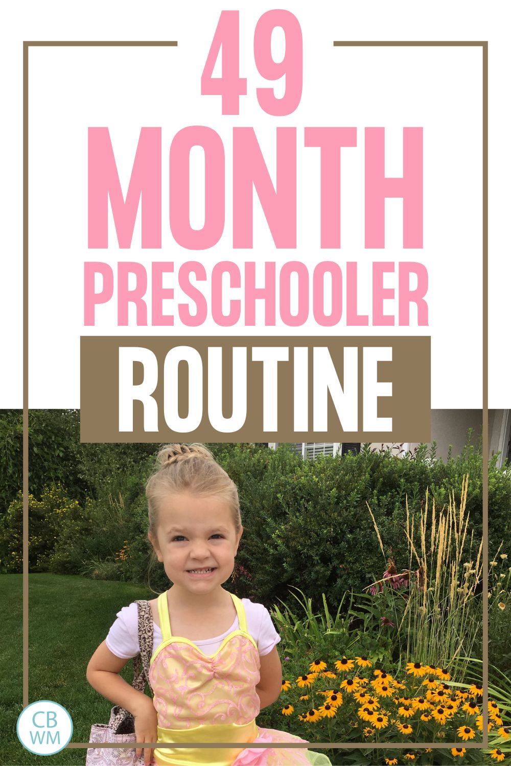 49 month preschooler routine pinnable image