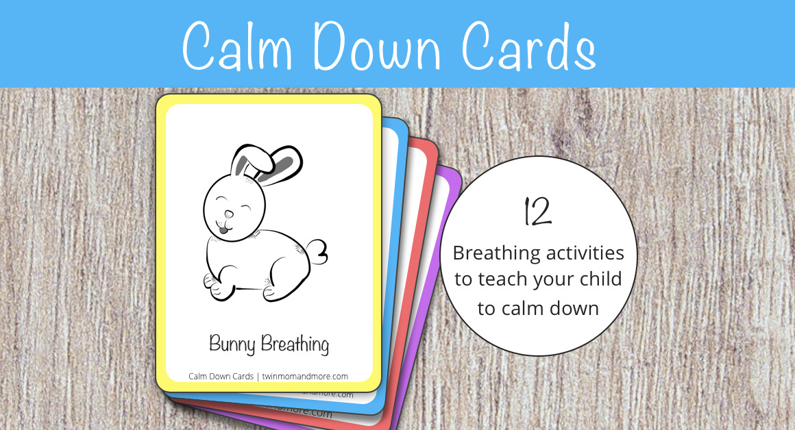 12 calm down cards for deep breathing