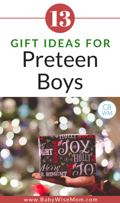 Gift ideas for preteen boys. Thirteen different Preteen gift ideas for boys you can give the tween boy in your life.